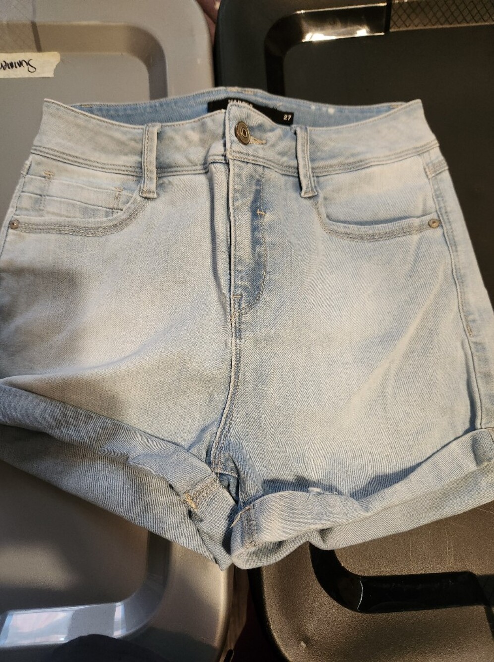 Harper Light Blue Relaxed Shorts